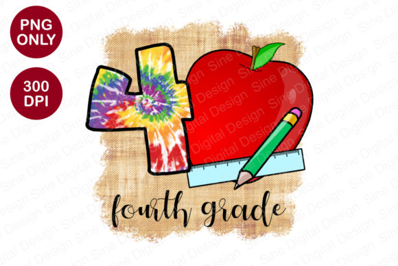 4th Grade Sublimation: Back to School PNG Designs