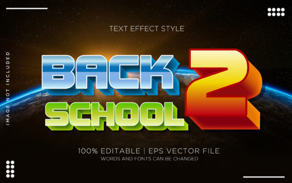 BACK to SCHOOL 02 Text Effects: A Versatile Graphic Resource for Designers