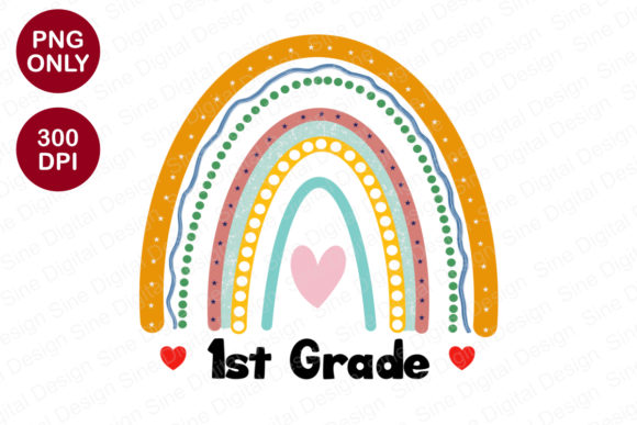 Back to School 1st Grade Sublimation: Creative Digital Designs