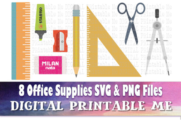 Back to School Office Supply Clip Art: Transforming Digital Crafts with High-Resolution SVG and PNG Graphics