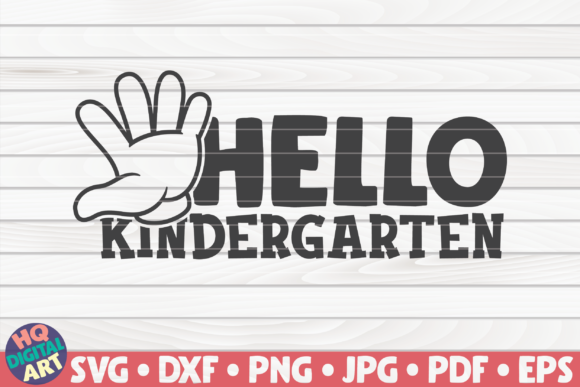 Hello Kindergarten Back to School Design Set