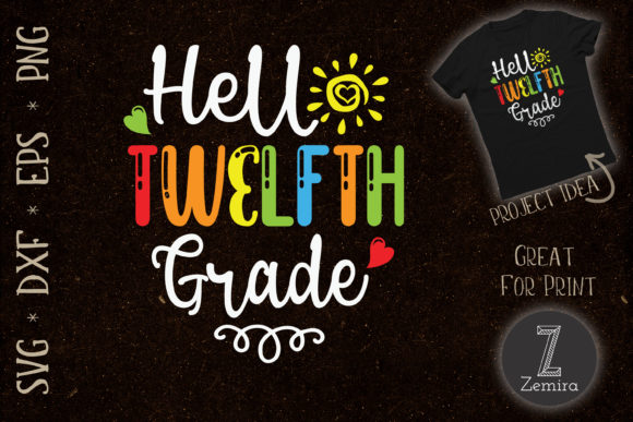 Hello Twelfth Grade Back to School Design Pack for Creators